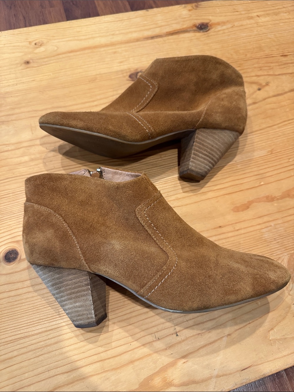 ALDO Women’s Tan Suede Ankle Boots